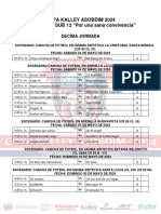 Programación Sub 12 Mayo 4 y 5