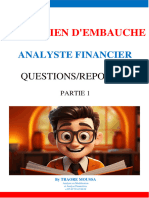 Entretien Analyste Financier Questions Réponses