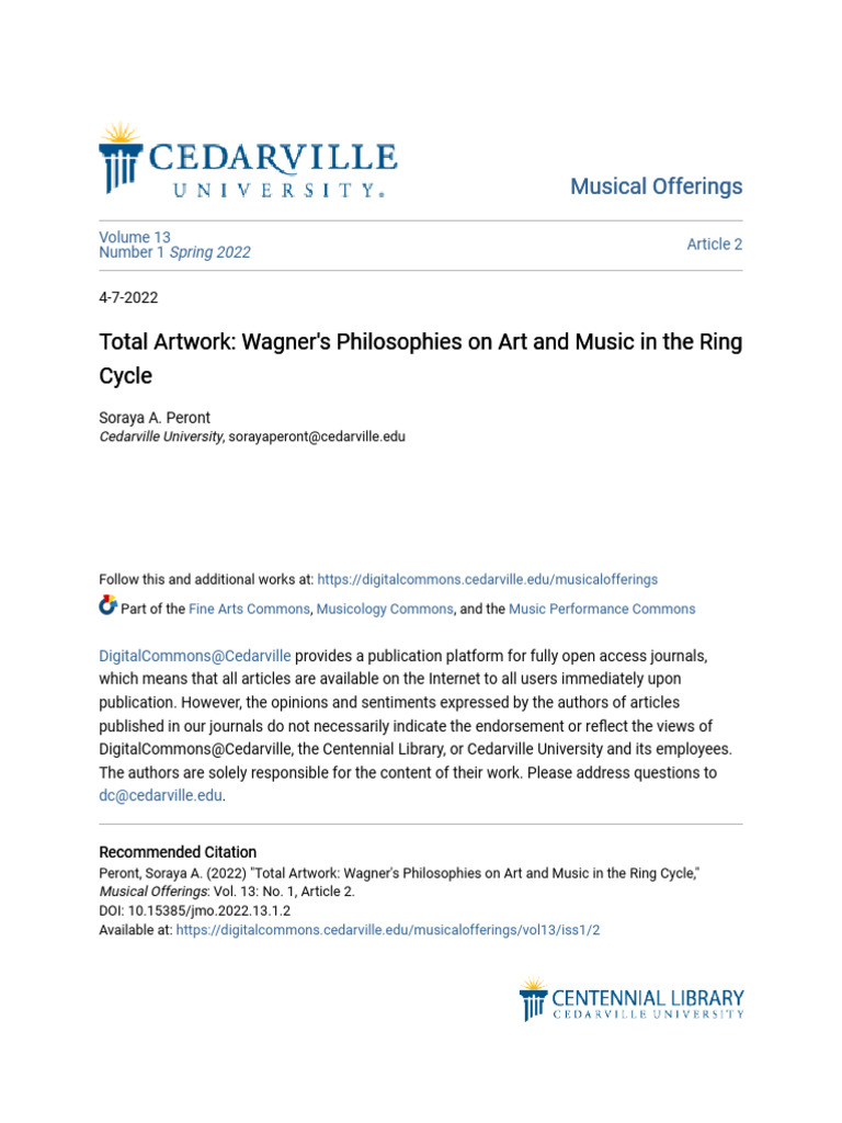 Wagner's Art and Music Philosophies | PDF | Richard Wagner