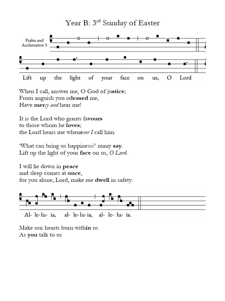 3rd Sunday Easter Pdf Philosophy Religion Spirituality