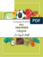 VOLLEYBALL LESSON ACTIVITY SHEET