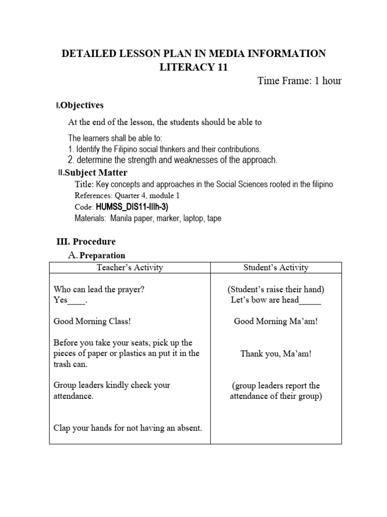 Key Concept Dlp Pdf Philippines