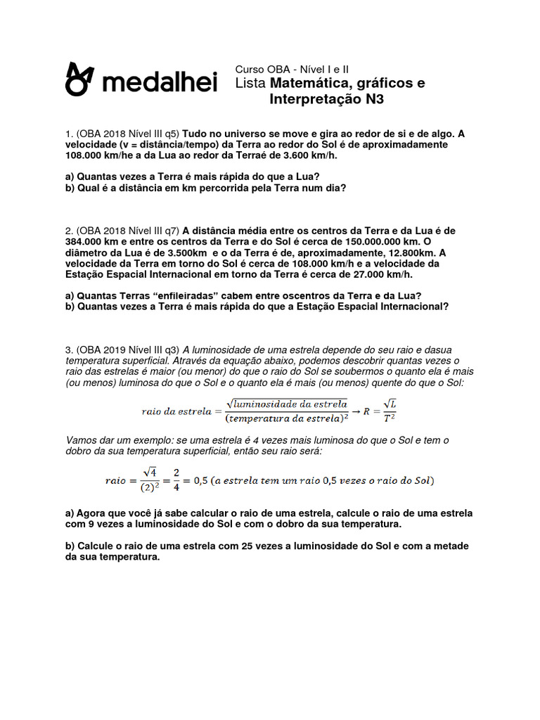 Lista 20 Matem C3 A1 Tica 2 C20 GR C3 A1 Ficos 20 e 20 Interpreta C3 A7 ...