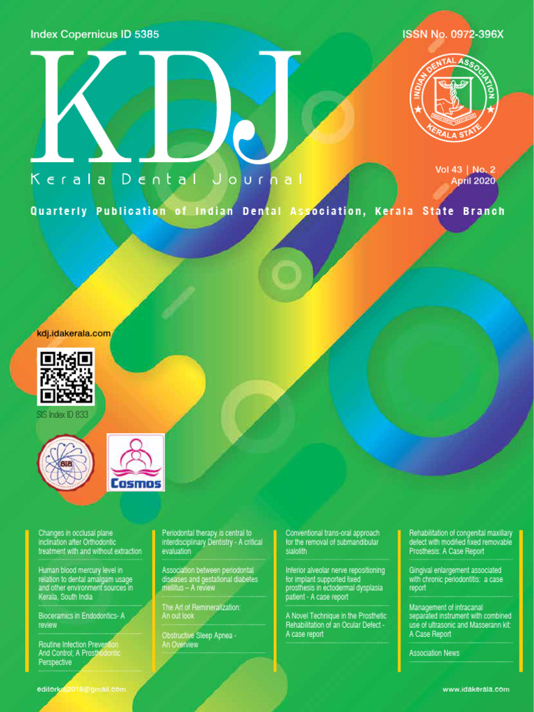 KDJ43No2 KeralaDentalJournal | PDF | Orthodontics | Dentistry