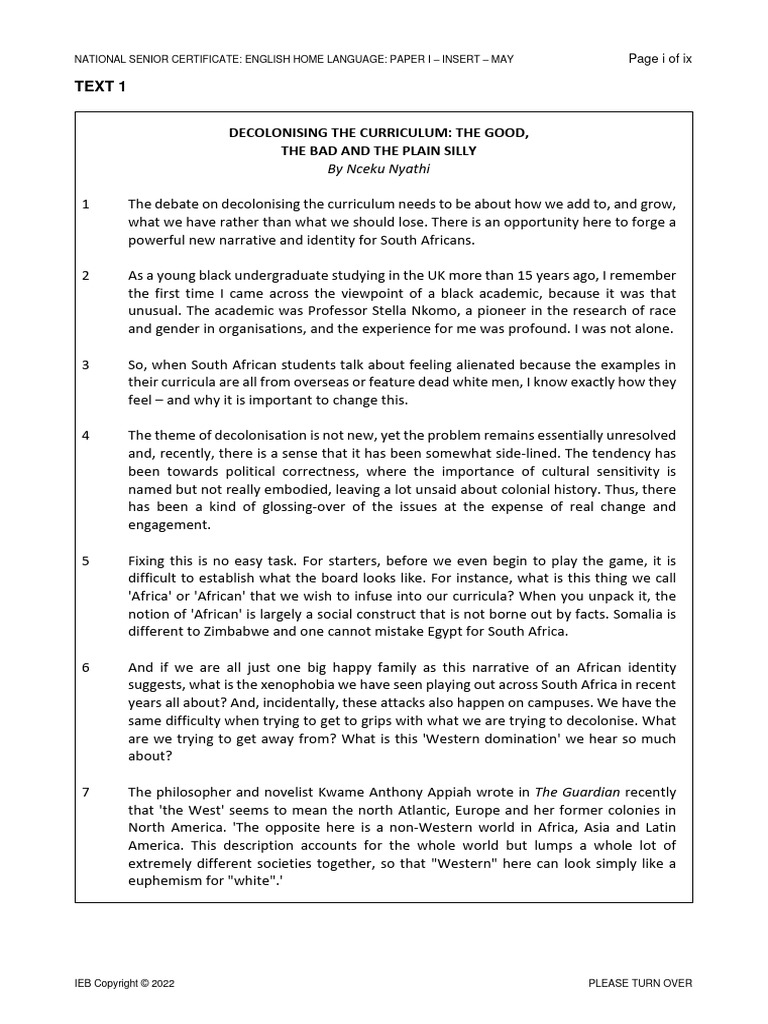 GRADE 12 ENGLISH PAPER 2 2021 visual data 8