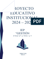 Proyecto Educativo Institucional 2024 - 2026: IEP "Gestión Educativa"