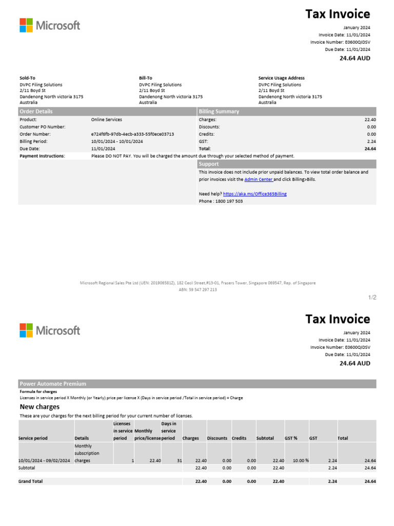24 01 10 dvpc power automate premium subscription 24 01 10 to 24 02