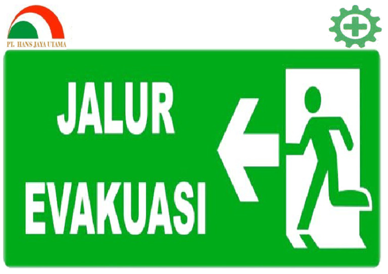 Sign Evacuation Route Left Pdf