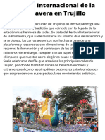 Festival Internacional de La Primavera en Trujillo