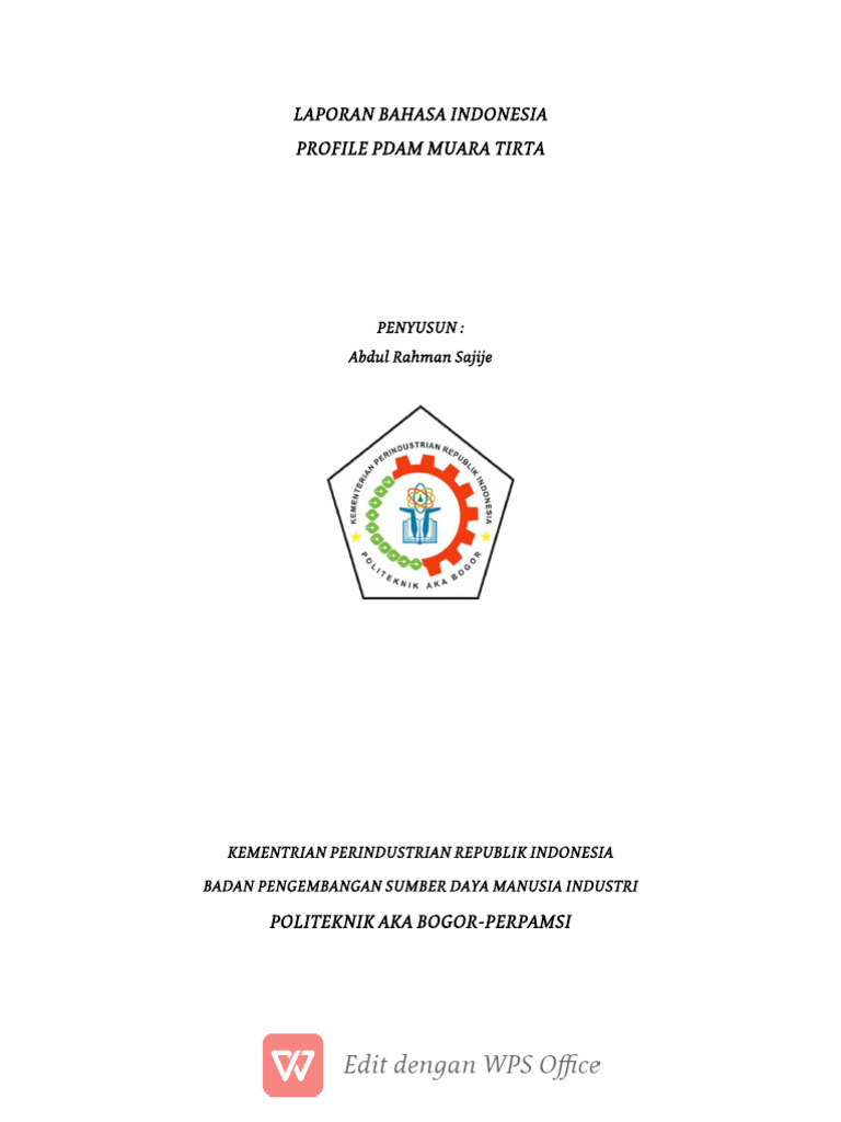 Profil PDAM Muara Tirta Gorontalo | PDF