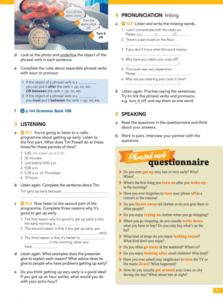 English File 4th Edition Pre-Intermediate SB-82 | PDF