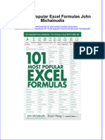 Download textbook 101 Most Popular Excel Formulas John Michaloudis ebook all chapter pdf 