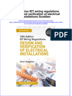 Download textbook 18Th Edition Iet Wiring Regulations Design And Verification Of Electrical Installations Scaddan ebook all chapter pdf 