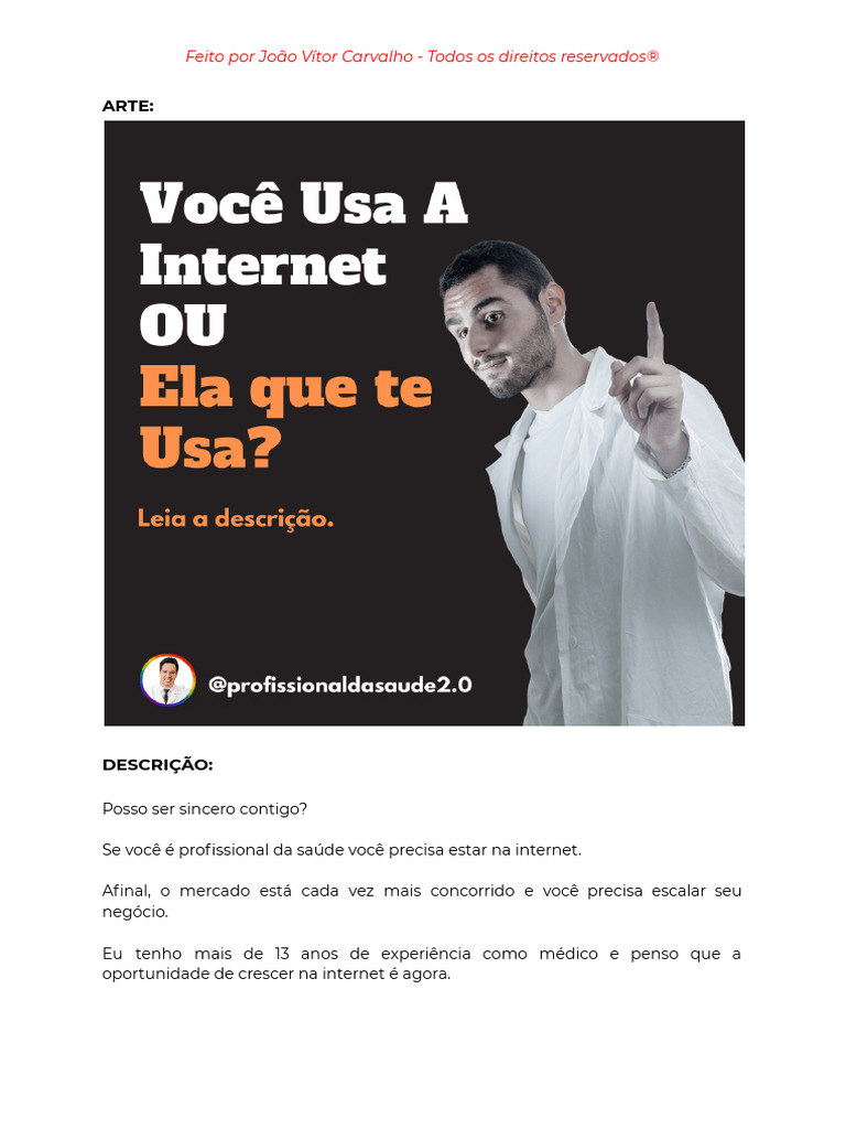 Posts+Instagram+-+Dr +quelson | PDF | Marketing | Internet