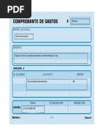 Formato de Vale Azul para Gastos | PDF