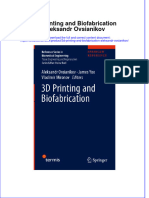 Textbook 3D Printing and Biofabrication Aleksandr Ovsianikov Ebook All Chapter PDF