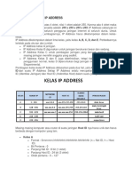 Pembagian Kelas Ip Address