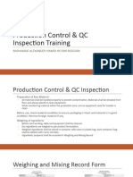 Production Control & QC Inspection