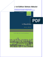 Textbook 4 Manifolds 1St Edition Selman Akbulut Ebook All Chapter PDF