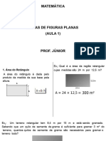 Aula 1 - Áreas Quadrado e Retângulo