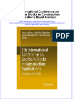 Textbook 5Th International Conference On Geofoam Blocks in Construction Applications David Arellano Ebook All Chapter PDF