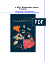 Textbook 50 Ways To Wear Accessories Lauren Friedman Ebook All Chapter PDF