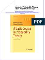 Textbook A Basic Course in Probability Theory 2Nd Edition Rabi Bhattacharya Ebook All Chapter PDF