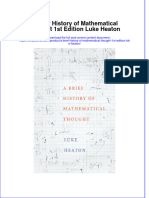 Textbook A Brief History of Mathematical Thought 1St Edition Luke Heaton Ebook All Chapter PDF