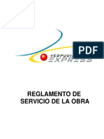 Reglamento de Servicio