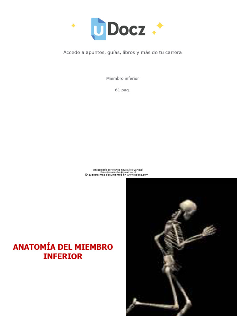 Anatomía del Miembro Inferior | PDF | Religión y espiritualidad