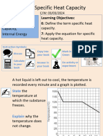 Specific heat capacity cover work