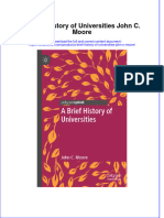 Textbook A Brief History of Universities John C Moore Ebook All Chapter PDF