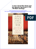 Download textbook A Bad Peace And A Good War Spain And The Mescalero Apache Uprising Of 1795 1799 Mark Santiago ebook all chapter pdf 