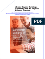 Download pdf A Doctorate And Beyond Building A Career In Engineering And The Physical Sciences Goodwin ebook full chapter 