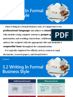 Writing in Formal Business Style Rafael