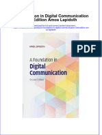 Download textbook A Foundation In Digital Communication 2Nd Edition Amos Lapidoth ebook all chapter pdf 