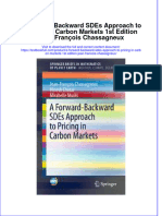 Textbook A Forward Backward Sdes Approach To Pricing in Carbon Markets 1St Edition Jean Francois Chassagneux Ebook All Chapter PDF