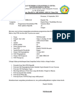 Surat Permohonan Entri PTK-1