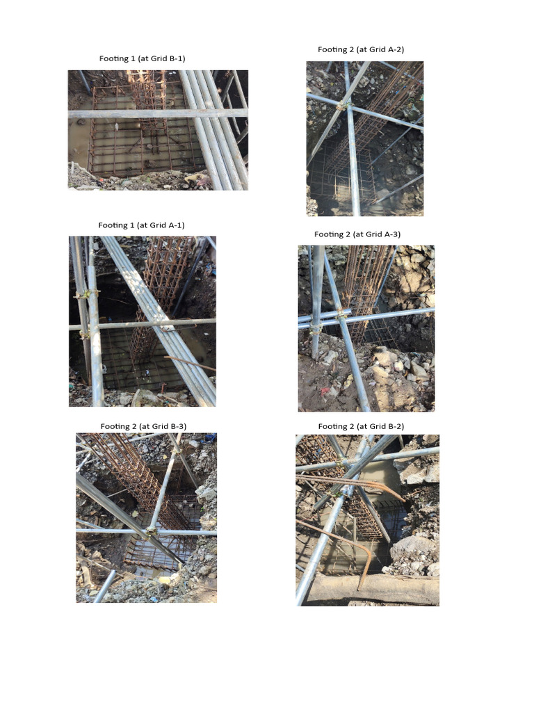 Footing Locations and Grid Coordinates | PDF