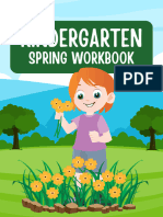 Spring Kindergarten Workbook For Kids
