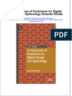 Textbook A Companion of Feminisms For Digital Design and Spherology Amanda Windle Ebook All Chapter PDF