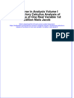 A Course in Analysis Volume I Introductory Calculus Analysis of Functions of One Real Variable 1st Edition Niels Jacob