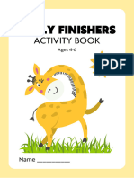 Early Finishers Activity Book For Kids