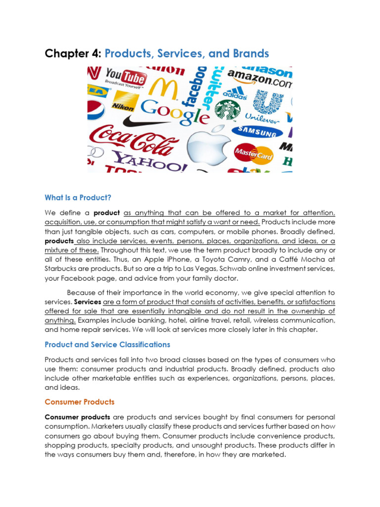 MKTG 1 Bridging Module 4 | PDF | Brand | Product (Business)