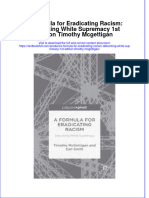 Textbook A Formula For Eradicating Racism Debunking White Supremacy 1St Edition Timothy Mcgettigan Ebook All Chapter PDF
