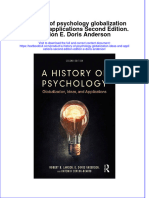 Download pdf A History Of Psychology Globalization Ideas And Applications Second Edition Edition E Doris Anderson ebook full chapter 