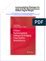 Textbook A Neuro Psychoanalytical Dialogue For Bridging Freud and The Neurosciences 1St Edition Sigrid Weigel Ebook All Chapter PDF