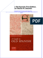 PDF A Guide To Old Spanish First Edition Edition Steven N Dworkin Ebook Full Chapter