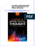 Textbook A History of Modern Political Thought The Question of Interpretation 1St Edition Browning Ebook All Chapter PDF