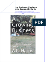 Download textbook A Growing Business Freelance Gardening Course A K Harris ebook all chapter pdf 